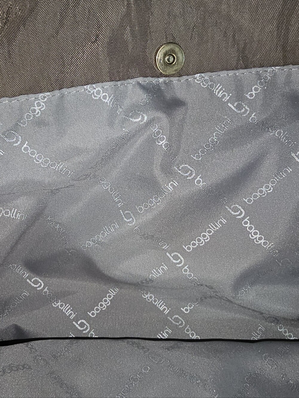 Baggallini Tulum Light Weight Nylon Taupe Travel Tote Bag - Picture 7 of 11
